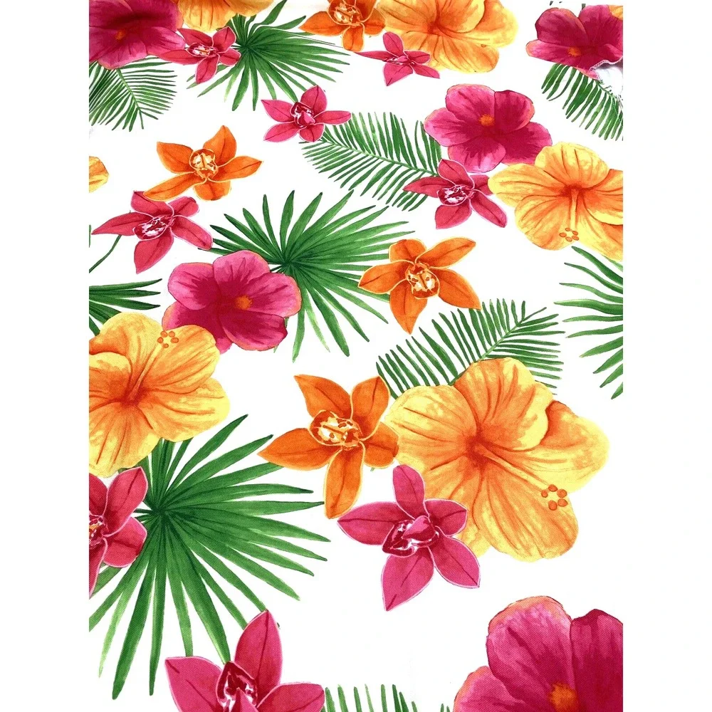 Tablecloth Tropical 60x84 Umbrella Indoor Outdoor Polyester Washable by Sonoma